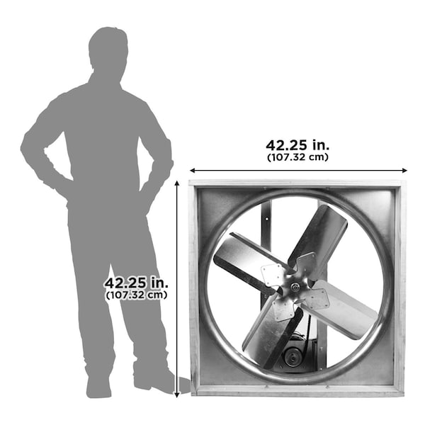 Whole House Exhaust Fan 120 V, 6,800 / 9,700 CFM